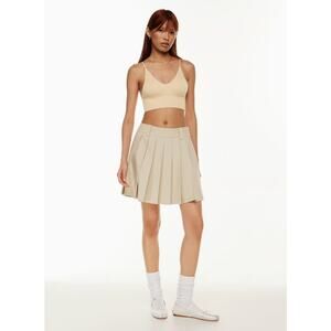 ARITZIA Sunday Best BLACK Sparklet Mini Pleated Skirt Sz 8